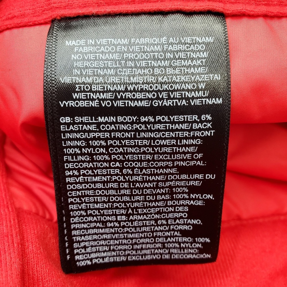 The North Face Lenado Ski Snow Pants Womens Large Red Slim Fit Ankle Zip Outdoor - Picture 9 of 13